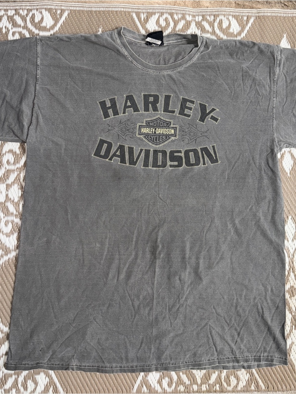 Harley-Davidson Gray Short Sleeve Logo Tee